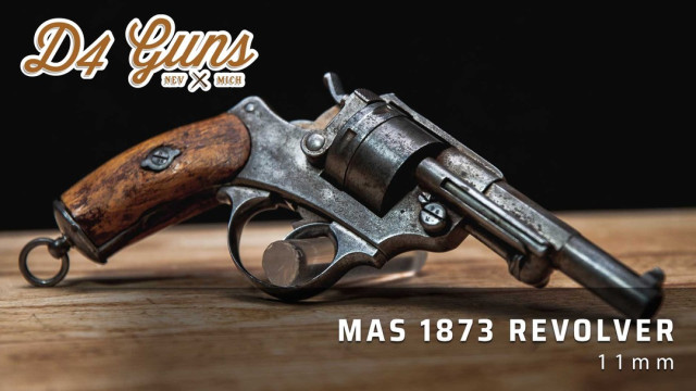 The MAS 1873 was the first double-action revolver used by the French Army and widely used during WWI. This one appears to have battlefield wounds! Visit our YouTube channel for more on it.