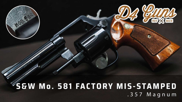 Whoops! S&W 581 or 58-1 .357 Magnum? See The Factory Mis-Stamp
https://youtu.be/z_HNOSvJrPU